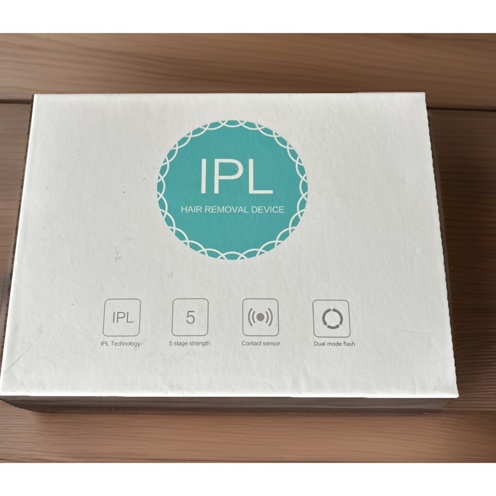 IPL Hair Removal Device 5 Stages Dual Mode Contact Sensor New Open Box